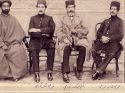 Mirza Ebrahim Khan Ghavam Ol-Molk, (Ez Ol Mamalek) leftMirza Mohammad Ali Khan Nazem Ol-Molk II Ghavami, Ez ol Soltan