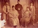 Mirza Abol Ghasem Khan Nassir Ol-Molk II right and Mohammad Reza Khan Ghavam Ol-Molk, III