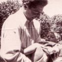 Abdollah Khan Ghavami front of Photo