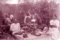 Zinat Ol-Molk Ghavami front of Photo