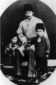 Mirza Hassan Khan Masoud Soltaneh with his children Fatali (Modir ol-Doleh)Fani and Khoram Bahar (Badrol-Molouk).